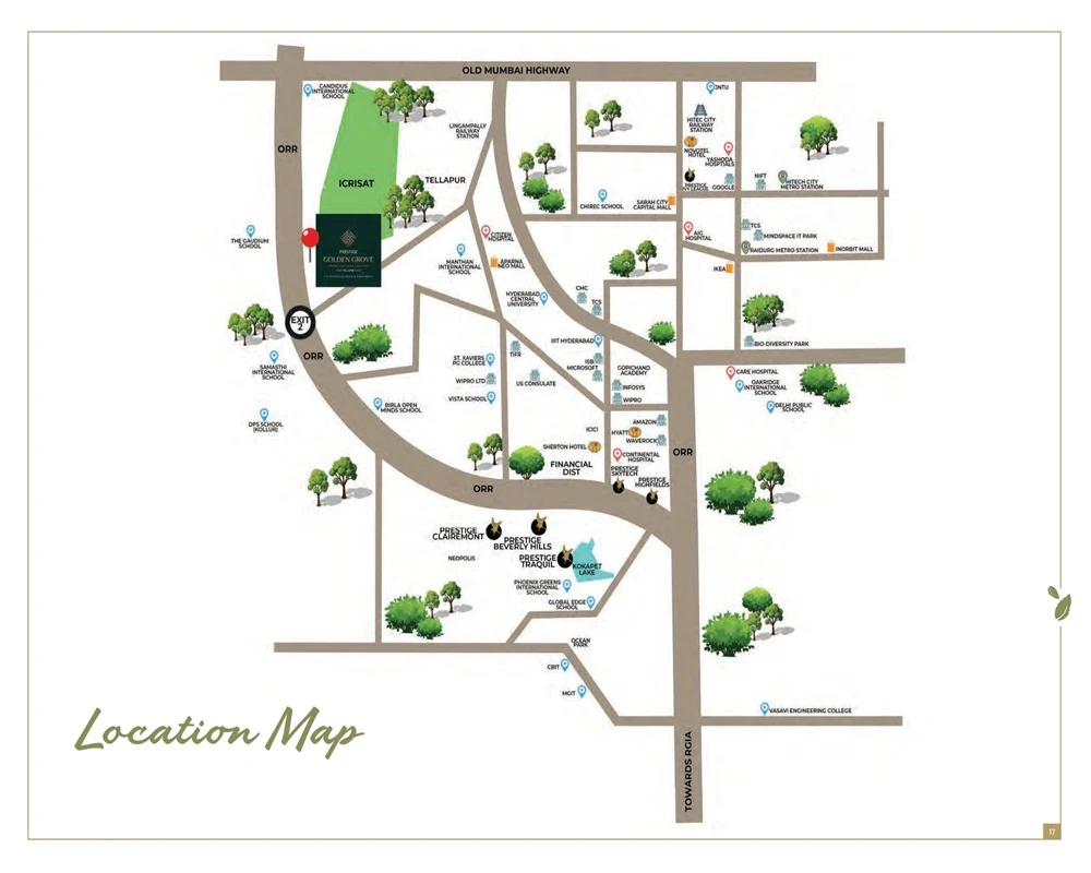 Featured Image of Prestige Golden Grove Location Map