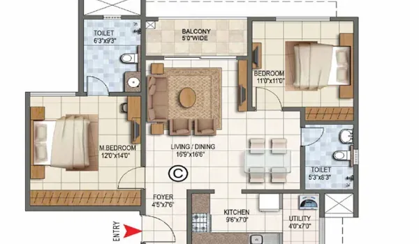 Prestige Palm Court plan