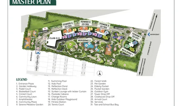 Prestige Garden Breeze master plan layout