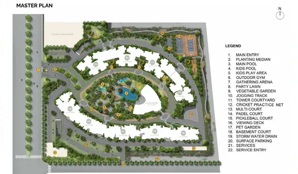Prestige Parklane master plan layout